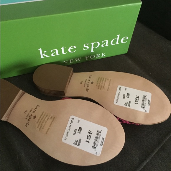 Kate Spade NWT Berlin Woven Sandals in Begonia 7M - HOST PICK! 🏆 - Picture 4 of 7